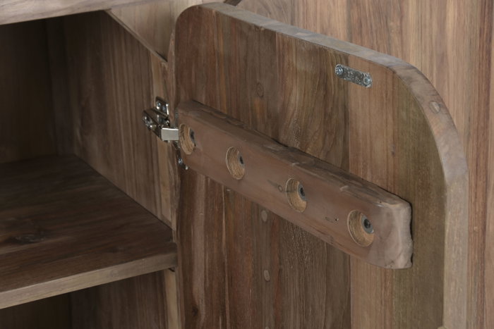 DKD Home Decor Buffet de Teca Reciclada 200x45x80 con 4 Puertas Natural