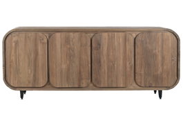DKD Home Decor Buffet de Teca Reciclada 200x45x80 con 4 Puertas Natural