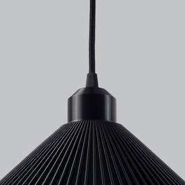 Lámpara Colgante Colt Negro/Florón Negro/Cable Negro