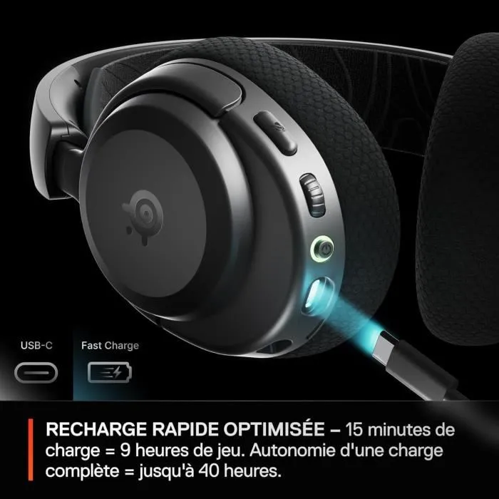 Steelseries Auriculares Inalámbricos para Juegos Arctis Nova 3XW - 40h Batería, Conexión 2.4 GHz, Compatible Xbox