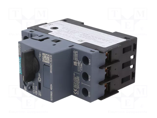 SIEMENS 3RV2 Interruptor motorizado 0,75kW 220÷690VAC