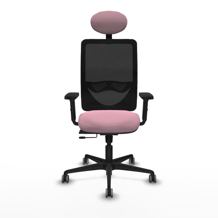 PIQUERAS Y CRESPO Silla de oficina Zulema Rosa y Negro