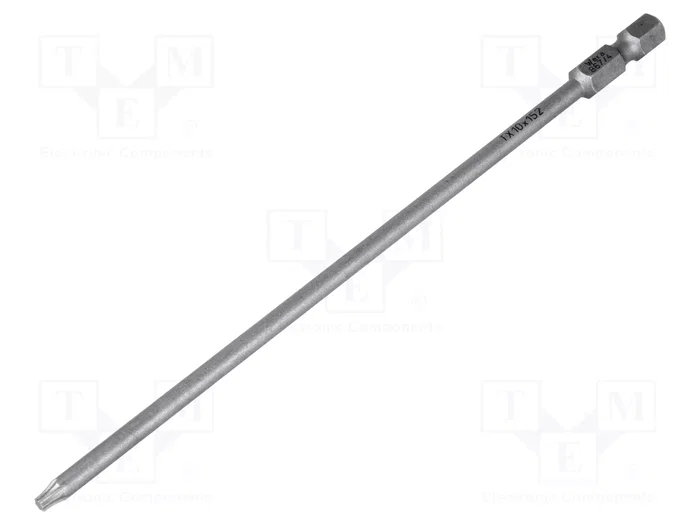 WERA Punta de destornillador Torx® TX10 1/4 pulgada 152 mm WERA Punta de destornillador Torx® TX10 1/4 pulgada 152 mm