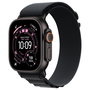 Apple Watch Ultra 3 de Titanio con Cellular, 49mm, Color Negro, Correa Alpine Loop Pequena, GPS, Resistente al Agua 100 m, Reloj Inteligente