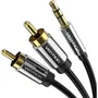 Vention BCFBI Cable Estéreo Jack 3.5 Macho a 2x RCA Macho 3m Negro