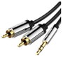 Vention Cable de Audio Estéreo Jack 3.5 mm Macho a 2x RCA Macho 3m Negro