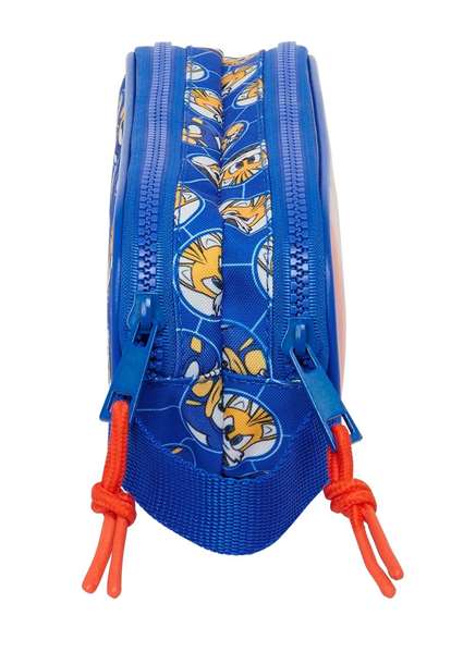 Portatodo Doble Sonic Prime Azul 21 x 8 x 6 cm