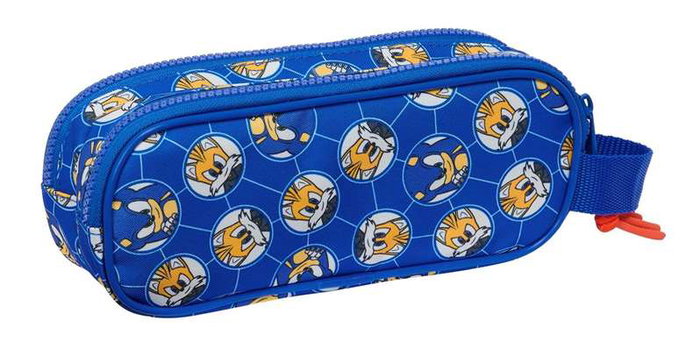 Portatodo Doble Sonic Prime Azul 21 x 8 x 6 cm