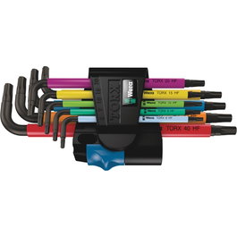 Wera 967/9 TX Multicolour HF 1 Juego de llaves en L con función de sujeción