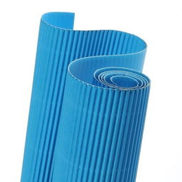 Carton Ondulado Canson 300G Rollo 0,5X0,7 M Azul Turquesa Paquete De 10