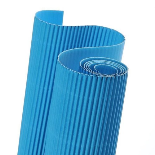 Carton Ondulado Canson 300G Rollo 0,5X0,7 M Azul Turquesa Paquete De 10 Carton Ondulado Canson 300G Rollo 0,5X0,7 M Azul Turquesa Paquete De 10