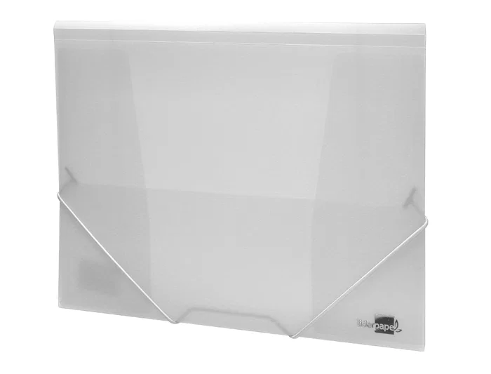 Liderpapel Carpeta Solapas 34964 Polipropileno Cierre Gomas Formato Din A4 Transparente Translucido