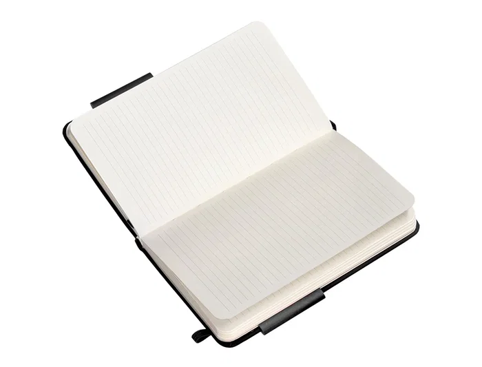 Antartik Cuaderno A6 Tapa Dura Hojas Rayas Negro 100 Hojas 80gr FSC