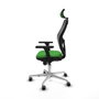 PIQUERAS Y CRESPO Silla de oficina Jorquera, mecanismo Sincro, Verde/Negro
