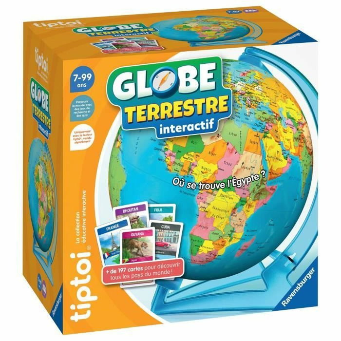 Ravensburger Globo terrestre interactivo tiptoi para mayores de 7 años Ravensburger Globo terrestre interactivo tiptoi para mayores de 7 años