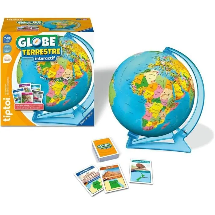 Ravensburger 4005556001910 Globo terrestre interactivo Tiptoi A partir de 7 años