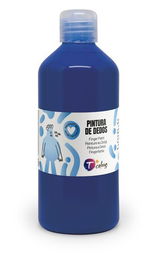 Pintura De Dedos Tcolors 500 Ml (Botella) Cian