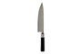 Kinvara Cuchillo Grande Acero Inoxidable Hoja 21.5 cm, Mango Negro 33.5x2x5 cm (Set de 24)