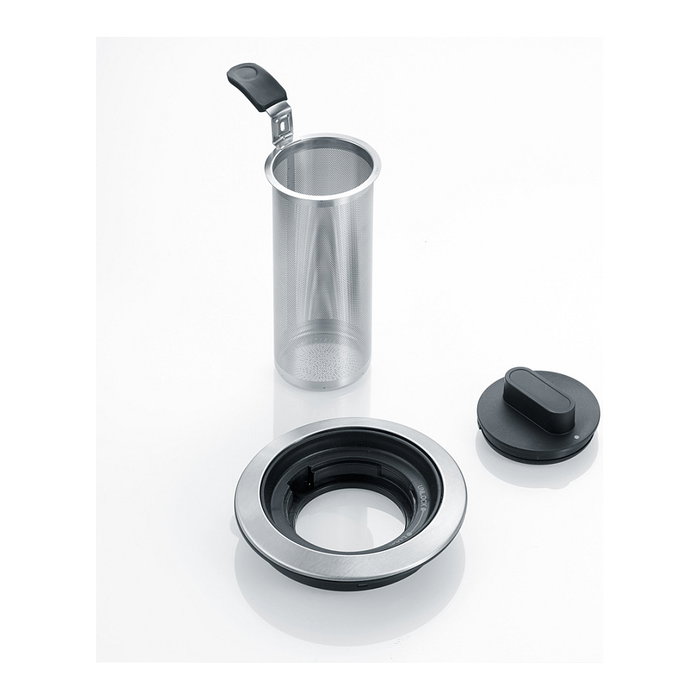 Severin WK 3479 Hervidor de Agua y Té de Vidrio 1.7L 3000W Negro Acero Inoxidable