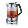 Severin WK 3479 Hervidor de Agua y Té de Vidrio 1.7L 3000W Negro Acero Inoxidable