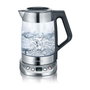 Severin WK 3479 Hervidor de Agua y Té de Vidrio 1.7L 3000W Negro Acero Inoxidable