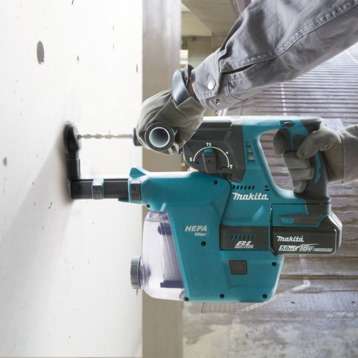 Makita DHR243JWX2 Martillo Combinado Inalámbrico con 2 Baterías y Cargador