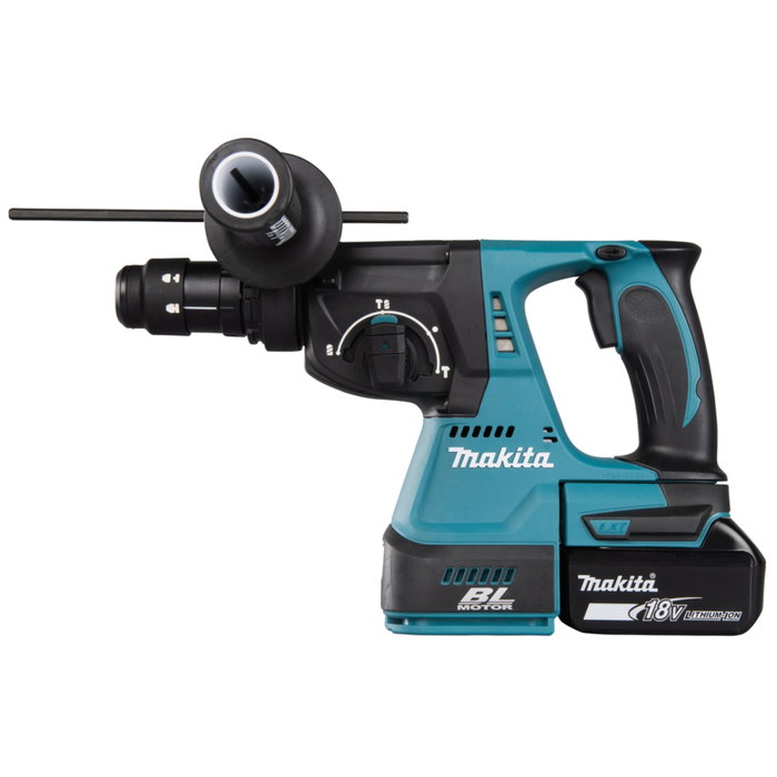 Makita DHR243JWX2 Martillo Combinado Inalámbrico con 2 Baterías y Cargador