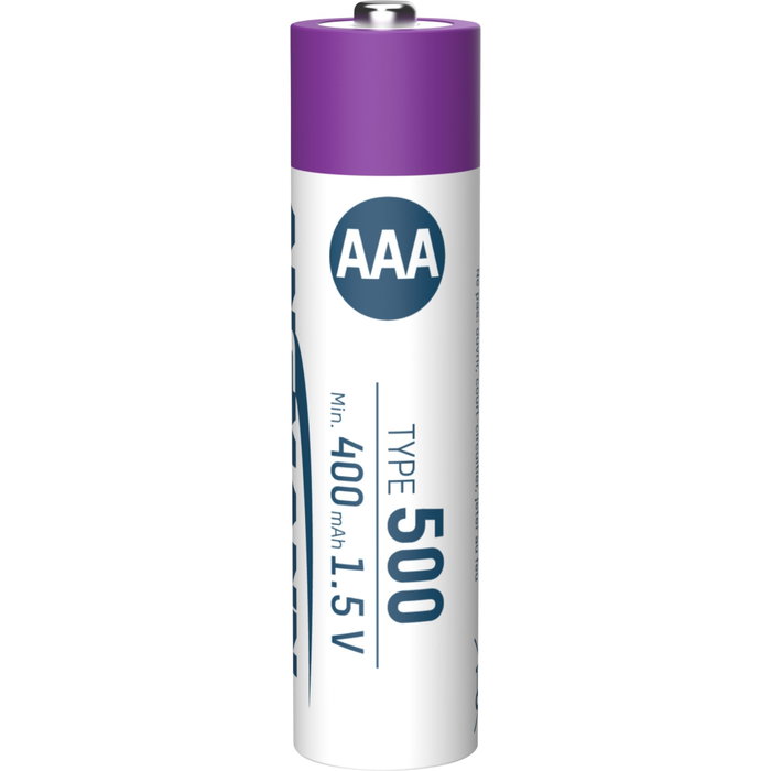 Ansmann Pack de 4 Pilas Recargables AAA Lithium-ion 400mAh con Cable USB-C Ansmann Pack de 4 Pilas Recargables AAA Lithium-ion 400mAh con Cable USB-C