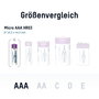 Ansmann Pack de 4 Pilas Recargables AAA Lithium-ion 400mAh con Cable USB-C