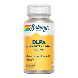 Solaray DLPA DL-Phenylalanine 500 mg, 60 cápsulas