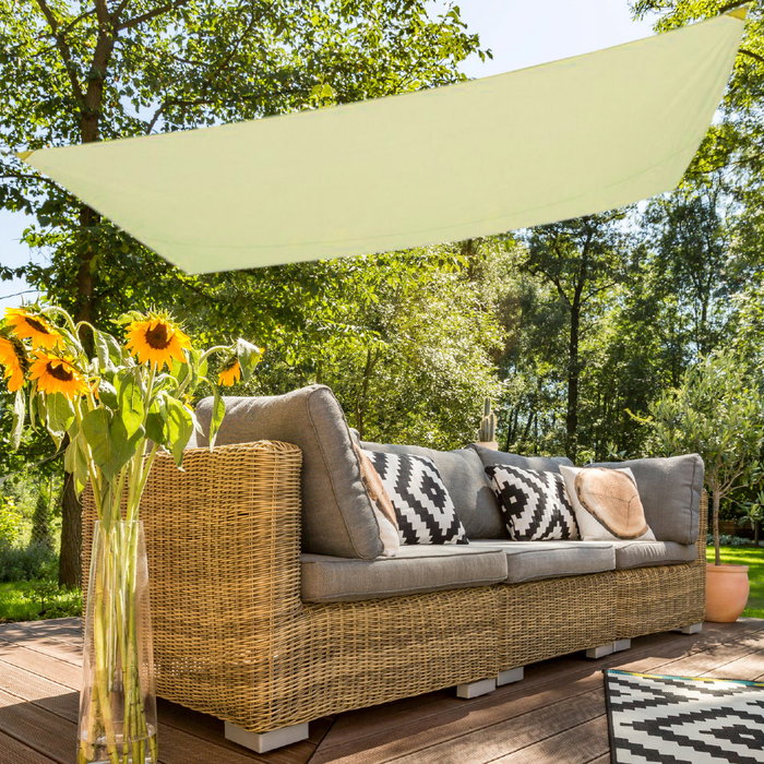 Aktive Garden Toldo de sombreado rectangular Sombreo UV50 crema