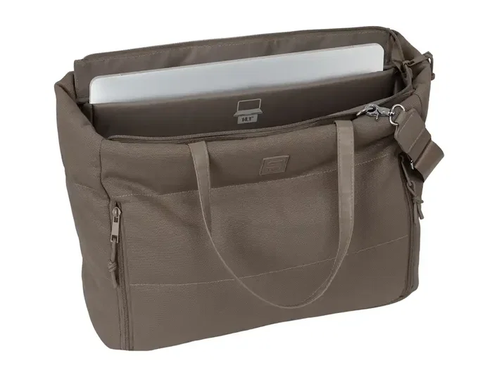 Safta Bolso con bolsillo para portátil 14,1'' Marrón Basics
