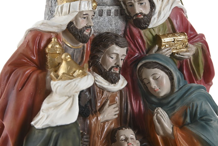 DKD Home Decor Nacimiento Navidad Tradicional Multicolor Resina 9 x 20.5 x 17.5 cm