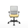 PIQUERAS Y CRESPO Silla de oficina Haches con mecanismo Sincro/Traslack, Crema y Blanco