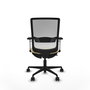 PIQUERAS Y CRESPO Silla de oficina Haches con mecanismo Sincro/Traslack, Crema y Blanco