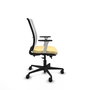 PIQUERAS Y CRESPO Silla de oficina Haches con mecanismo Sincro/Traslack, Crema y Blanco