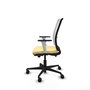 PIQUERAS Y CRESPO Silla de oficina Haches con mecanismo Sincro/Traslack, Crema y Blanco