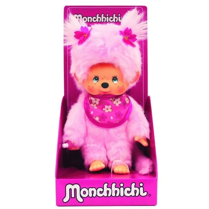 Bandai MONCHHICHI Peluche Pinky Rosa Bandai MONCHHICHI Peluche Pinky Rosa