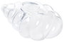 DKD Home Decor Bandeja Vaciabolsillos de Cristal Caracola 20x12,5x9 cm