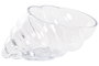 DKD Home Decor Bandeja Vaciabolsillos de Cristal Caracola 20x12,5x9 cm