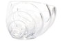 DKD Home Decor Bandeja Vaciabolsillos de Cristal Caracola 20x12,5x9 cm