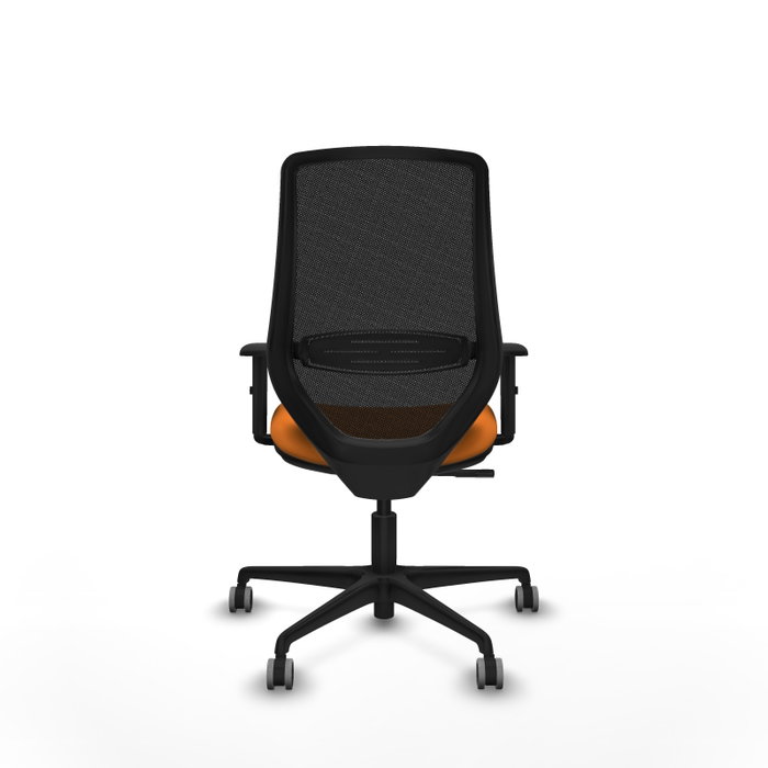 PIQUERAS Y CRESPO Silla de oficina Mardos Naranja y Negro