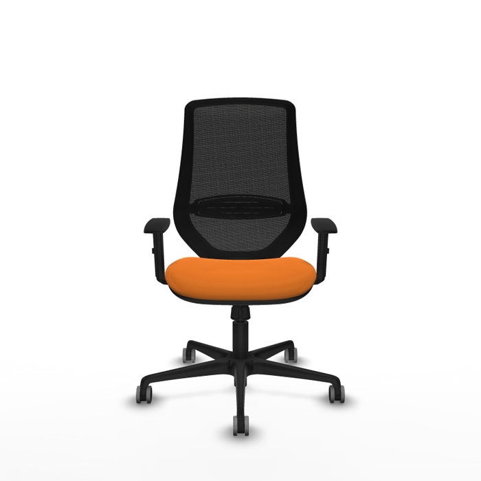 PIQUERAS Y CRESPO Silla de oficina Mardos Naranja y Negro