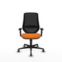 PIQUERAS Y CRESPO Silla de oficina Mardos Naranja y Negro