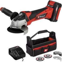 Einhell TE-AG 18/115 Li Amoladora angular inalámbrica con batería de 4,0 Ah