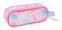 Portatodo Doble Barbie Painterly Rosa Azul cielo 21 x 8 x 6 cm