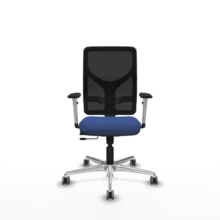 PIQUERAS Y CRESPO Silla de oficina Motilla con mecanismo Sincro/Traslack Azul marino y Negro