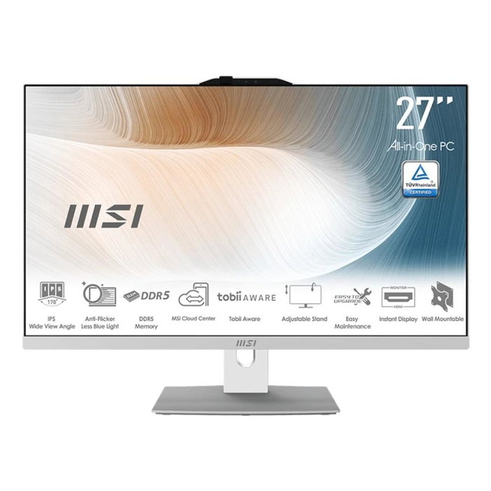 Ordenador Todo en Uno MSI AM272P-1053ES 27" Full HD, Intel Core 7 150U, 16GB RAM, 512GB SSD, Teclado y Ratón Inalámbricos, Sin SO Ordenador Todo en Uno MSI AM272P-1053ES 27" Full HD, Intel Core 7 150U, 16GB RAM, 512GB SSD, Teclado y Ratón Inalámbricos, Sin SO