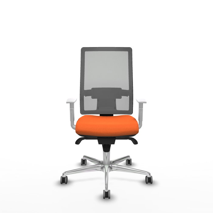 PIQUERAS Y CRESPO Silla de oficina Horna con mecanismo Sincro, Naranja y Gris PIQUERAS Y CRESPO Silla de oficina Horna con mecanismo Sincro, Naranja y Gris