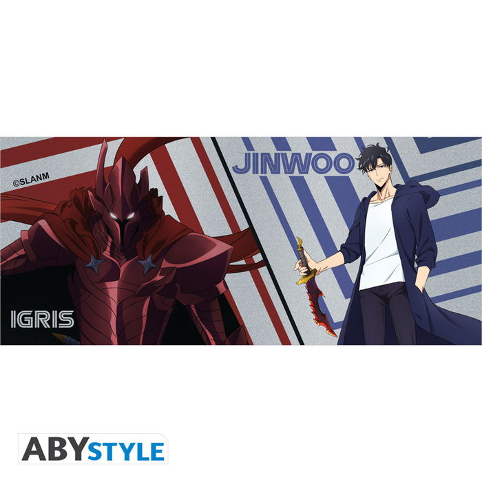 ABYstyle Taza Colección Solo Leveling Jinwoo e Igris 320 ml, Cerámica con Efecto Plateado, Licencia Oficial ABYstyle Taza Colección Solo Leveling Jinwoo e Igris 320 ml, Cerámica con Efecto Plateado, Licencia Oficial